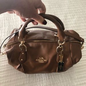 Coach handbag with shoulder strap